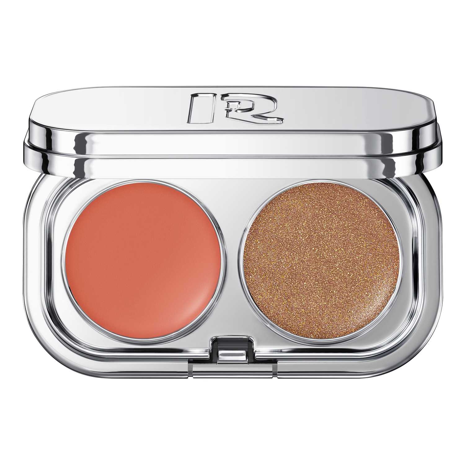 Rabanne Makeup - Mini Blushy Palette - Koloryzujący Róż W Formie Balsamu - Nudes Mini Blushy Palette Feel The Heat - Dla Kobiet